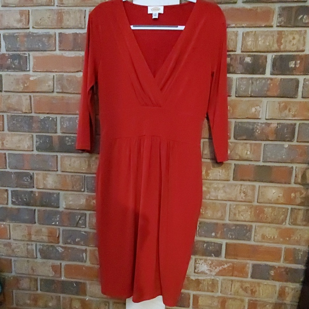 Talbots red dress